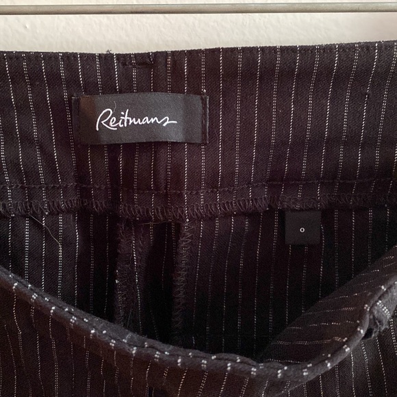 Reitmans Pin Stripe Straight Leg Dress Pants - Picture 4 of 4